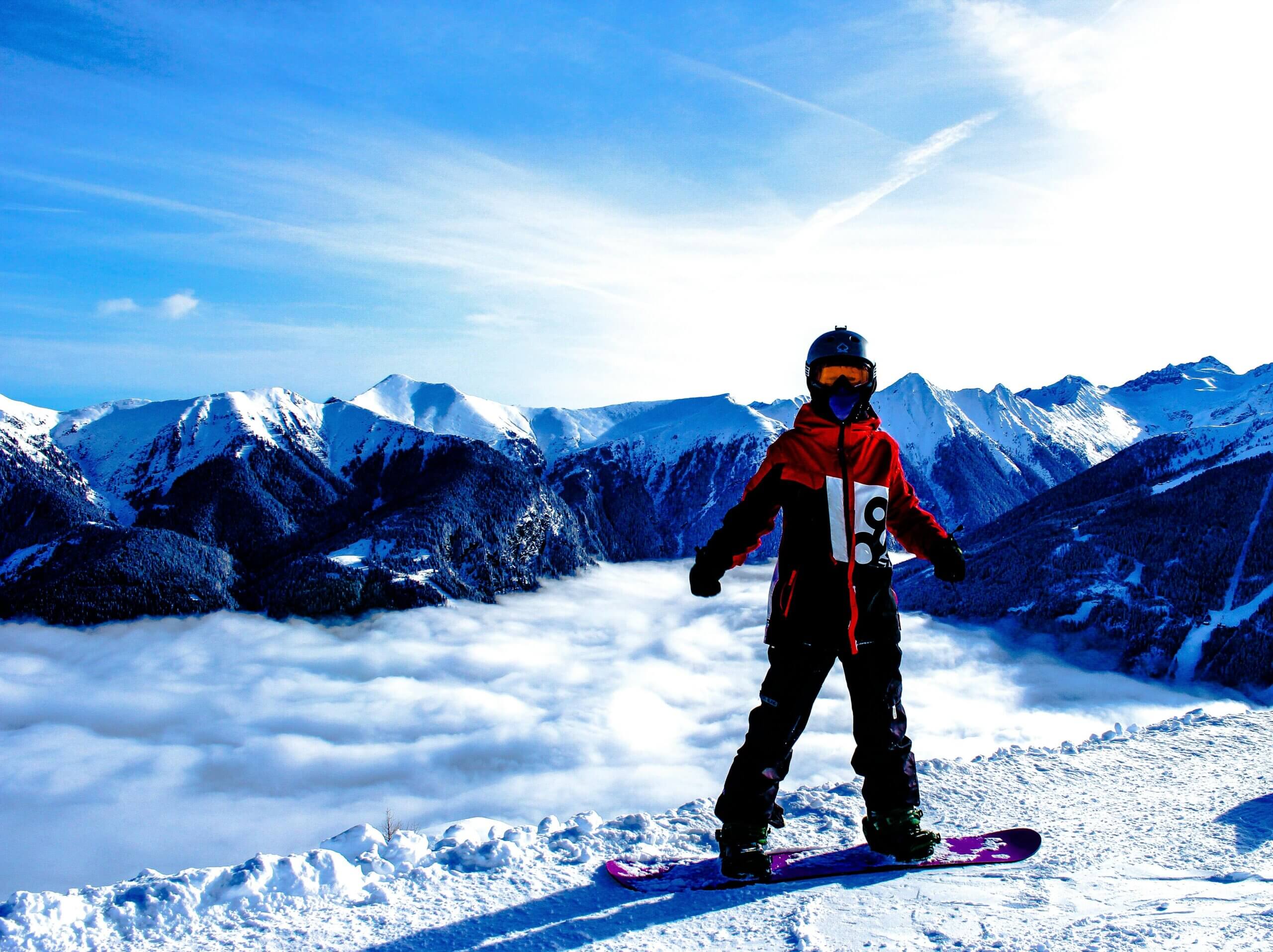 snowboarding in italy